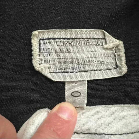 Current/Elliott Current Elliott The Zipper Edge Biker Moto Jacket Night Wash 0 - Picture 8 of 16